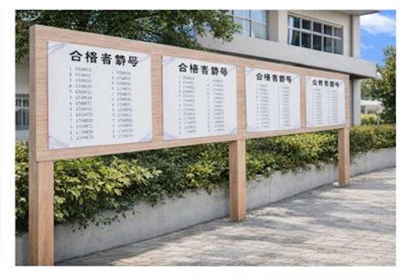 合格発表のイメージ