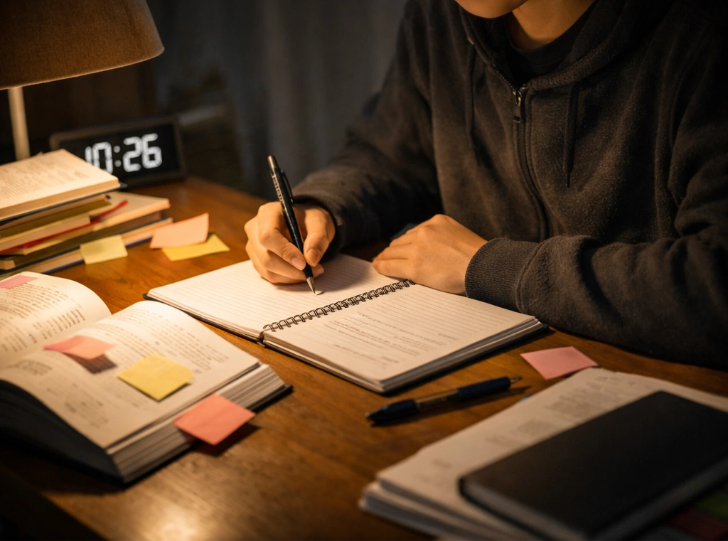 受験生の学習シーン(佳境・追い込み感)